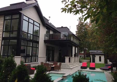 Custom home built in Laval, Quebec